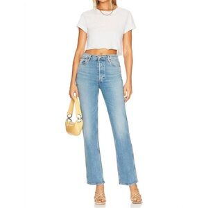 Nwt RE/DONE 90s high rise loose jean in rio fade sz 26